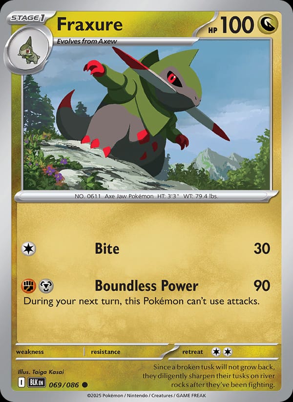 Fraxure (Poke Ball Pattern)